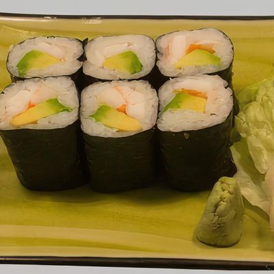 Ebi Avokado Maki (6 Pcs.)