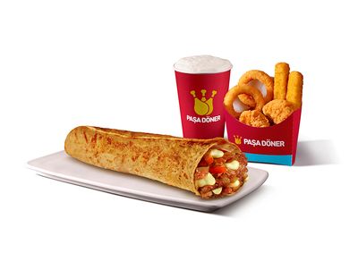 Gurme Lavaş Döner Orta (105 gr.) & Çıtır Miks Menü