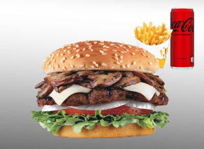 Portobello Mushroom Burger Menü