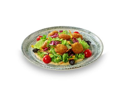 Humuslu Falafel Salata
