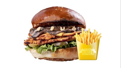 Mushroom Chicken Burger