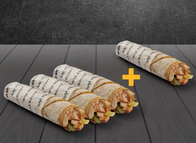 3+1 Tavuk Jumbo Dürüm