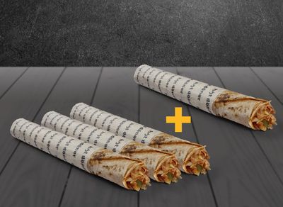 3+1 Tavuk Maxi Dürüm (45 cm.)