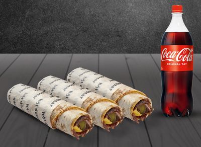 3'lü Et Jumbo Dürüm Menü