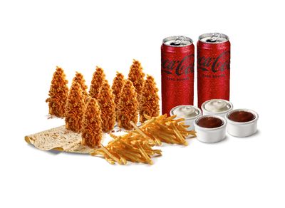 Acılı Cajun Avantaj Sepet Menü (2 Kişilik)