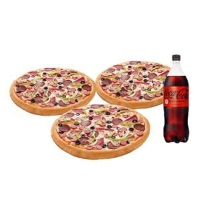 Ekonomik 3'lü Büyük Boy Pizza Menü
