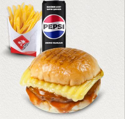 Islak Cheeseburger Menü