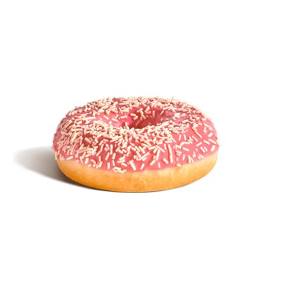 Çilekli Beyaz Çikolata Süslemeli Donut