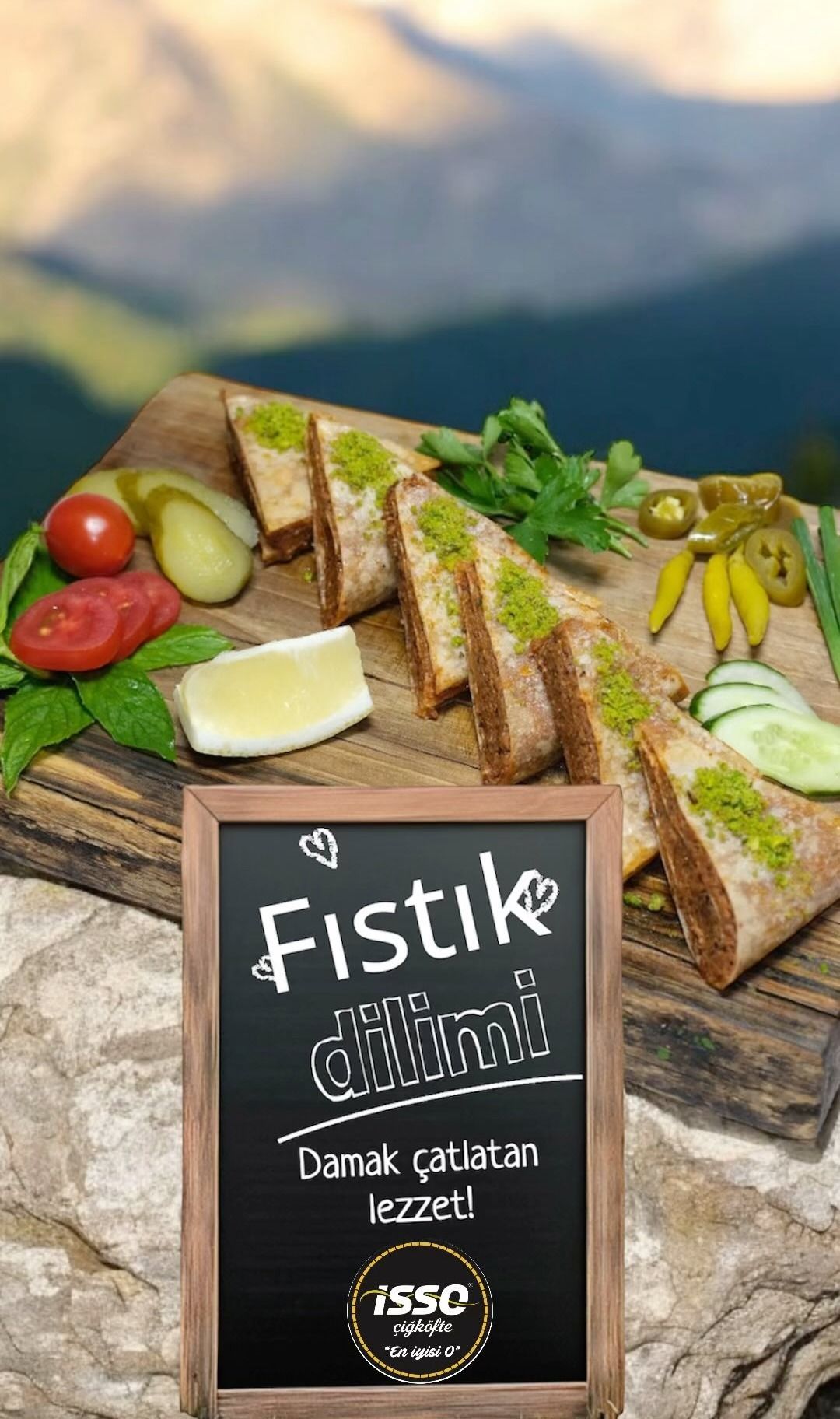 Fıstık Dilimi Çiğ Köfte
