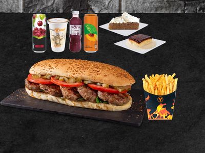 Dört Dörtlük Tam Porsiyon Ekmek Arası Köfte Menü