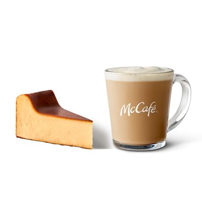 McCafé San Sebastian Cheesecake + Orta Boy Latte