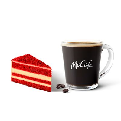 Americano + Red Mystery Cake