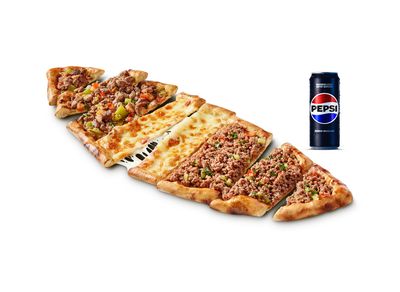 3'lü Karışık Pide Menü