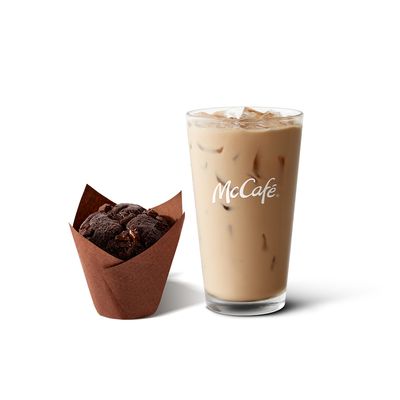 Iced Latte + Çikolatalı Muffin