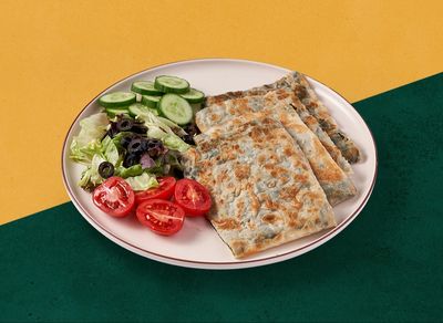 Ispanaklı Peynirli Gözleme Tabağı