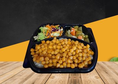 Double Pilav Üstü Nohut Yemeği