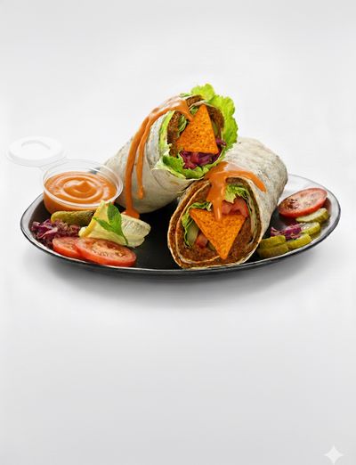 Mega Mexicano Doritos Acılı Africano Soslu Çiğ Köfte Dürüm (160 gr.)
