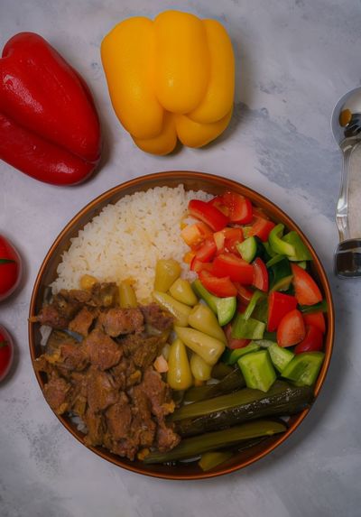 Dana Kavurmalı Nohutlu Pilav