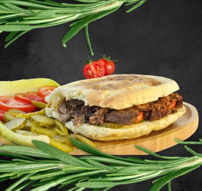 Kavurma Kaşarlı Bazlama Tost