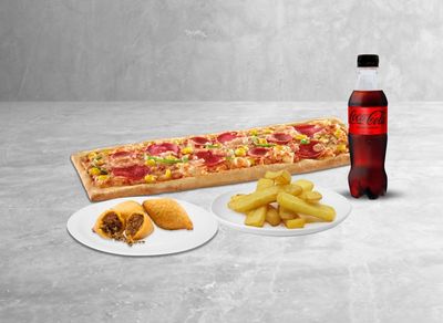 Pizzetta + 3'lü Mini İçli Köfte + Patates + İçecek (33 cl.)