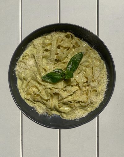 Fettuccine Roquefort & Pesto