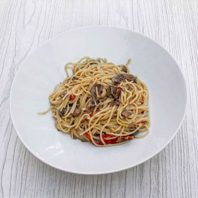 Vegan Kremalı Mantarlı Makarna