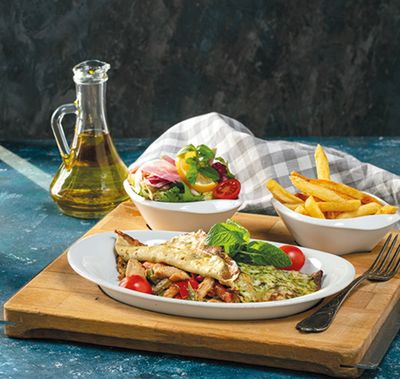 Tavuklu Mantarlı Krep