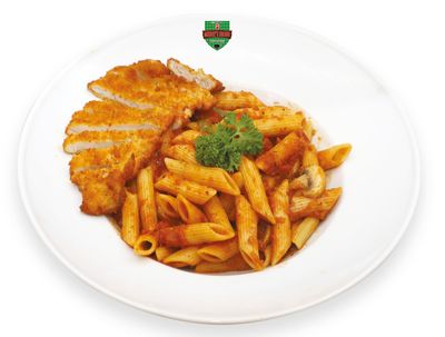 Penne Schnitzel Makarna