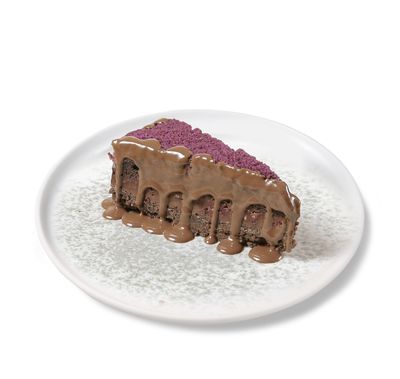 Krepli Frambuazlı Mor Pasta