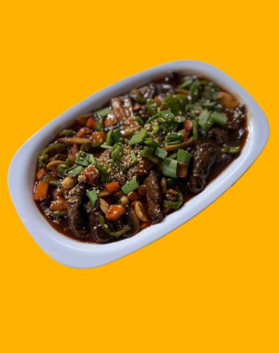Acılı Mantarlı Dana Eti (300 gr.)