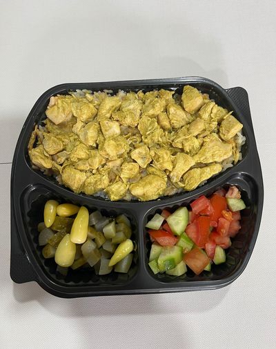 Körili Tavuklu Nohutlu Pilav (Large)