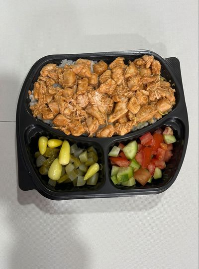 Barbekü Soslu Tavuklu Nohutlu Pilav (Large)