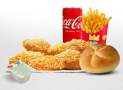 6'lı Tavuk Kanat Menü