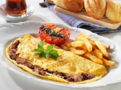 Kavurmalı Omlet