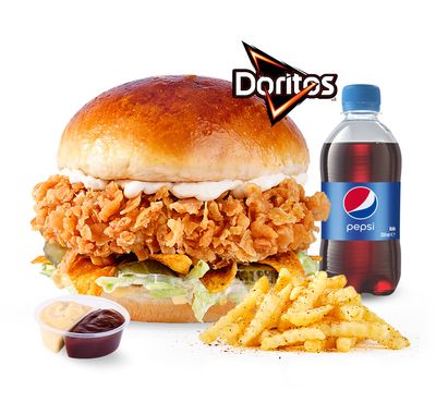 Doritoslu Chicken Burger Menü