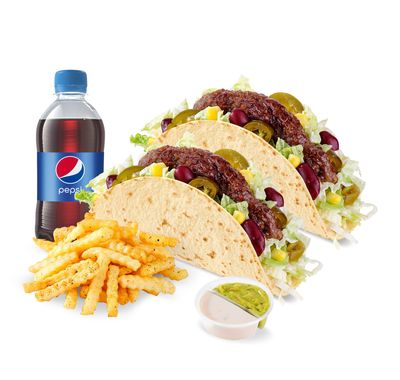 2'li Et Burger Taco Menü