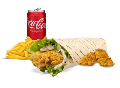 Chicken Roll +2'li Chicken Tenders Menü + 2'li Kanat Menü