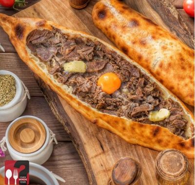 Kavurmalı Yumurtalı Pide