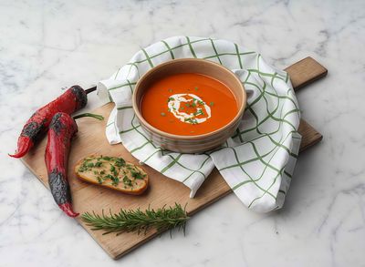 Köz Biberli Domates Çorbası