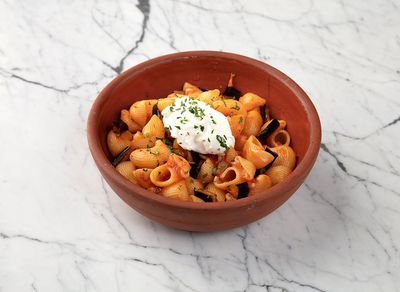 Patlıcanlı Makarna