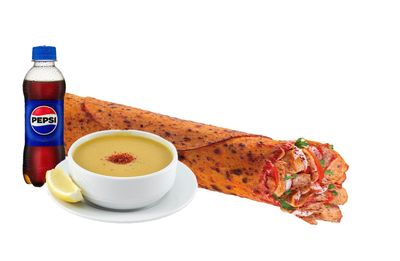 Mega Tavuk Döner Dürüm Menü