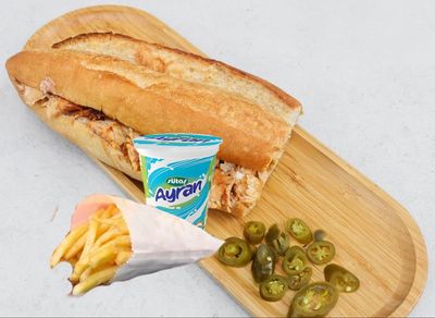 Yarım Ekmek Arası Tavuk Döner Menü