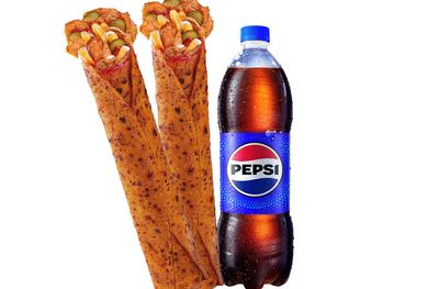 2'li Tavuk Döner Dürüm (XL) (46 cm.) Menü