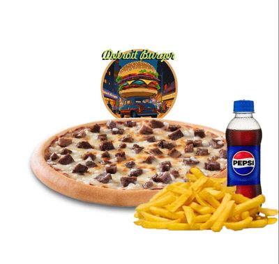 Detroi̇t Kavurmalı Pi̇zza (Orta Boy) Menü