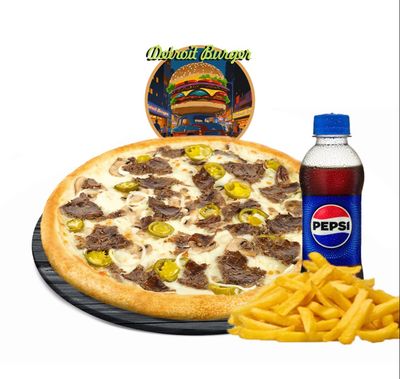 Detroi̇t Et Dönerli̇ Pi̇zza (Orta Boy) Menü