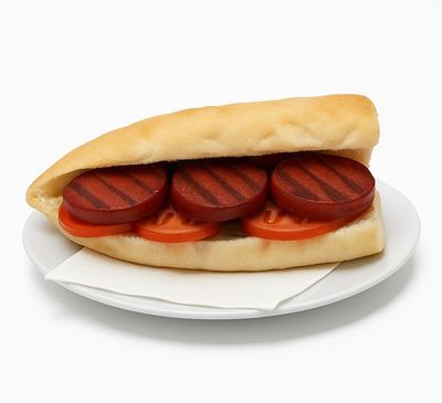 Izgara Sucuk Yarım Ekmek