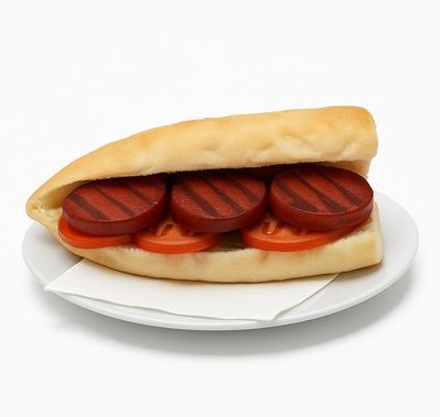 Izgara Sucuk Üç Çeyrek Ekmek