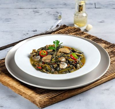 Mantarlı Ispanak Kavurma