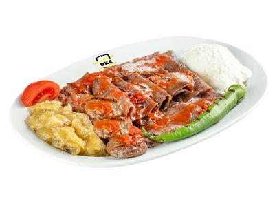 Köz Patlıcanlı Bursa Kebabı (Köz Patlıcanlı İskender)