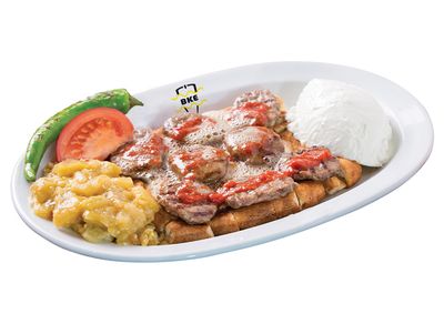 Köz Patlıcanlı Pideli Köfte